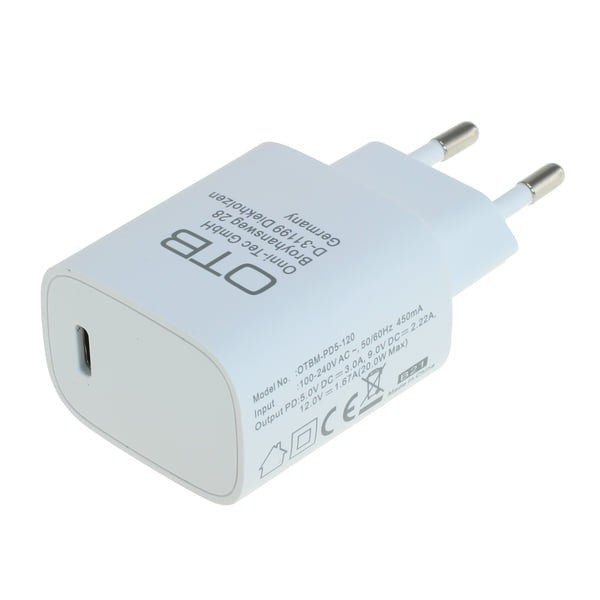 OTB Thuislader met 1 USB - C PD poort - 20W - Gamesellers.nl