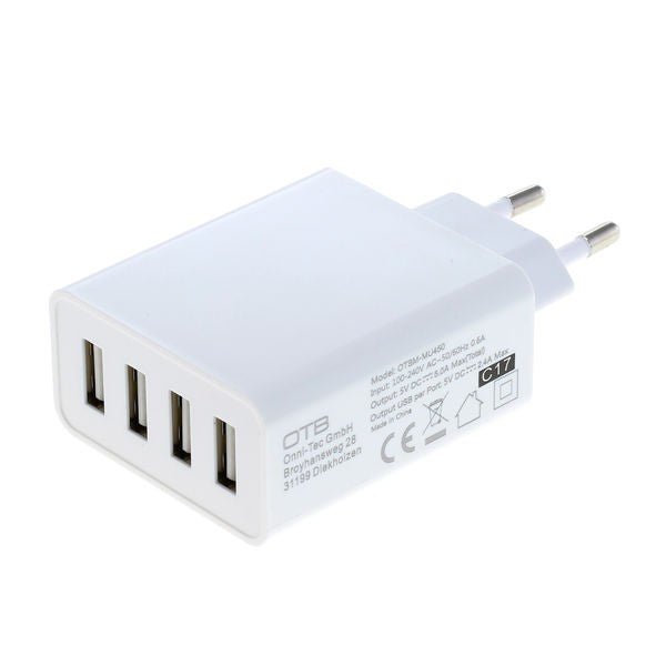 OTB USB thuislader 4 poorten - 5a - smart IC - Gamesellers.nl