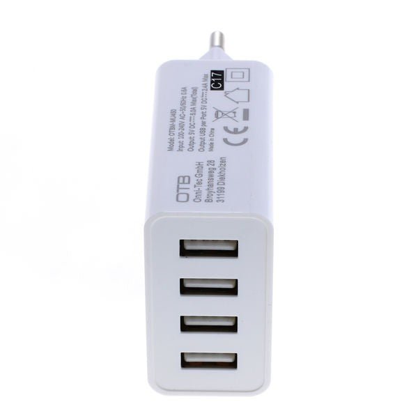 OTB USB thuislader 4 poorten - 5a - smart IC - Gamesellers.nl