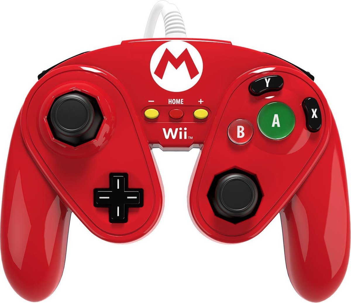PDP Gaming Super Smash Bros Controller - Mario Rood - Wii U + Wii - Gamesellers.nl
