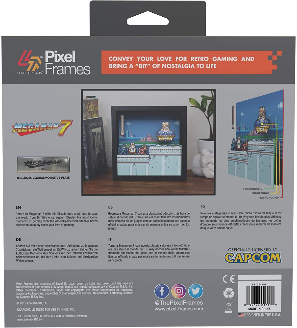 Pixel Frames - Megaman 7 Dr. Wily - Gamesellers.nl