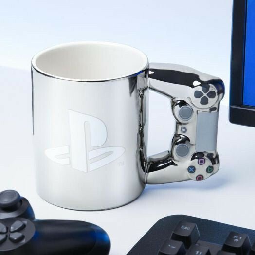 Playstation 4 silver controller mug - Gamesellers.nl