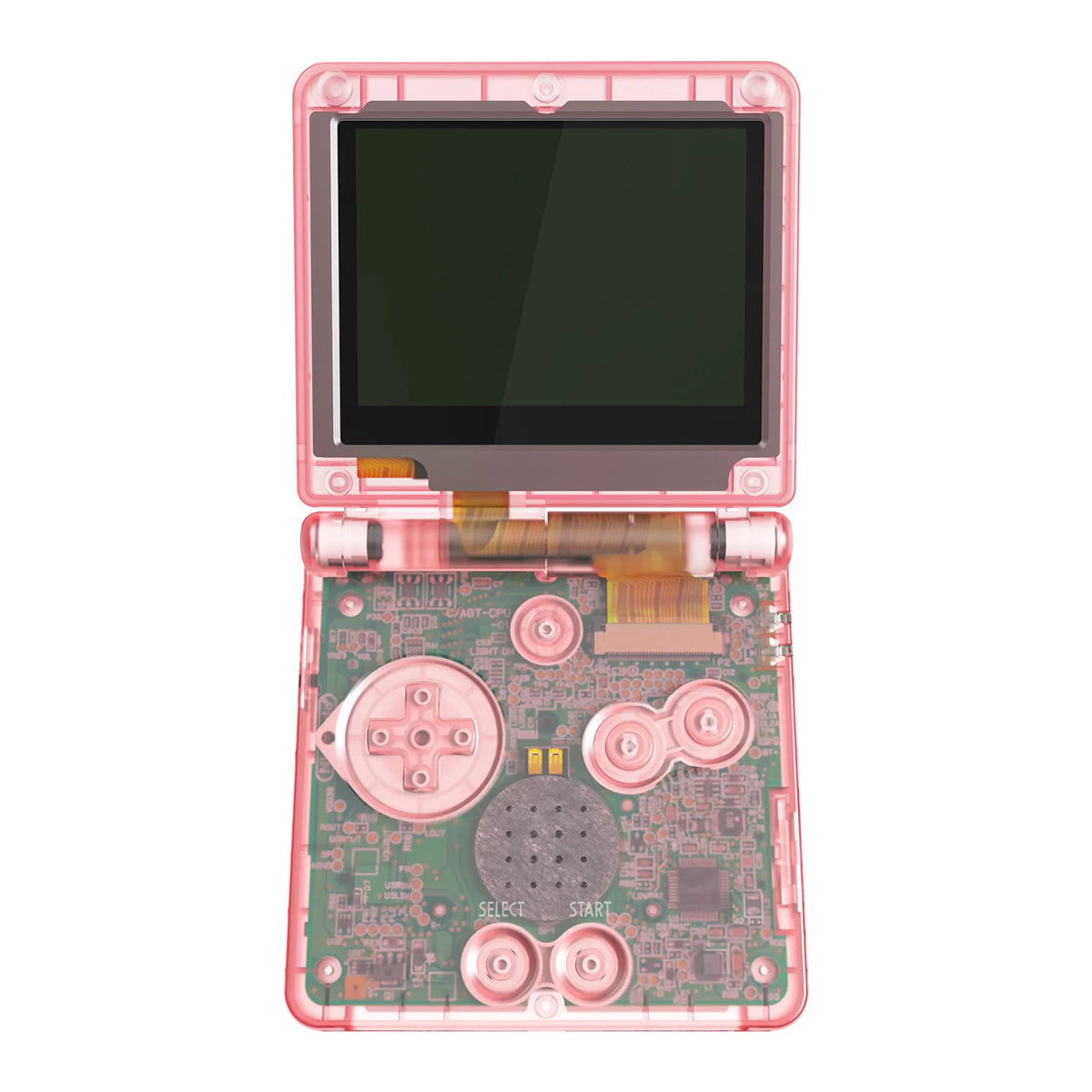 Gameboy Advance SP pink transparent Gamesellers.nl