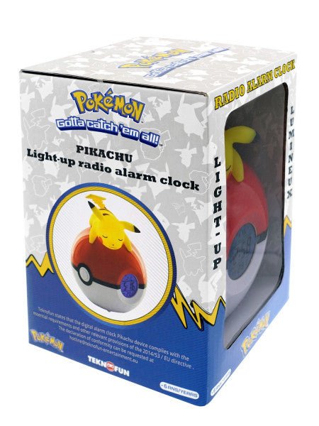 Pokemon: Sleeping Pikachu on Poke Ball Light - Up 3D Alarm Clock - Gamesellers.nl