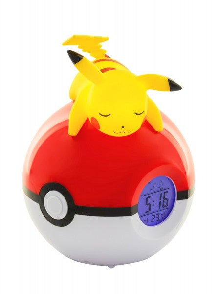 Pokemon: Sleeping Pikachu on Poke Ball Light - Up 3D Alarm Clock - Gamesellers.nl