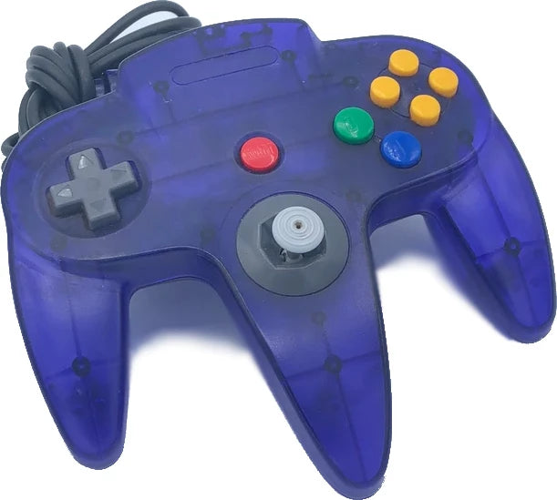 Teknogame controller voor Nintendo 64 clear purple