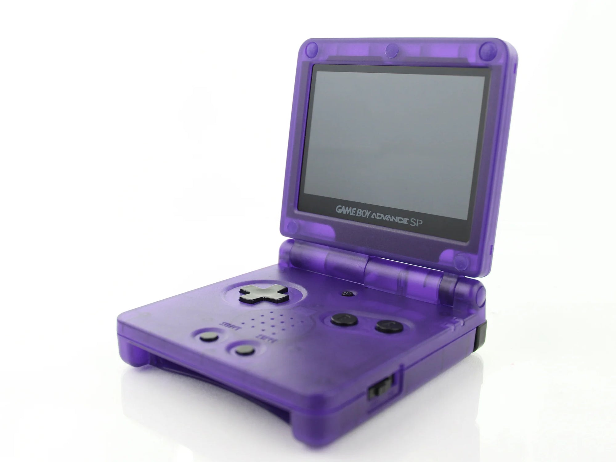 Gameboy Advance SP purple transparent Gamesellers.nl