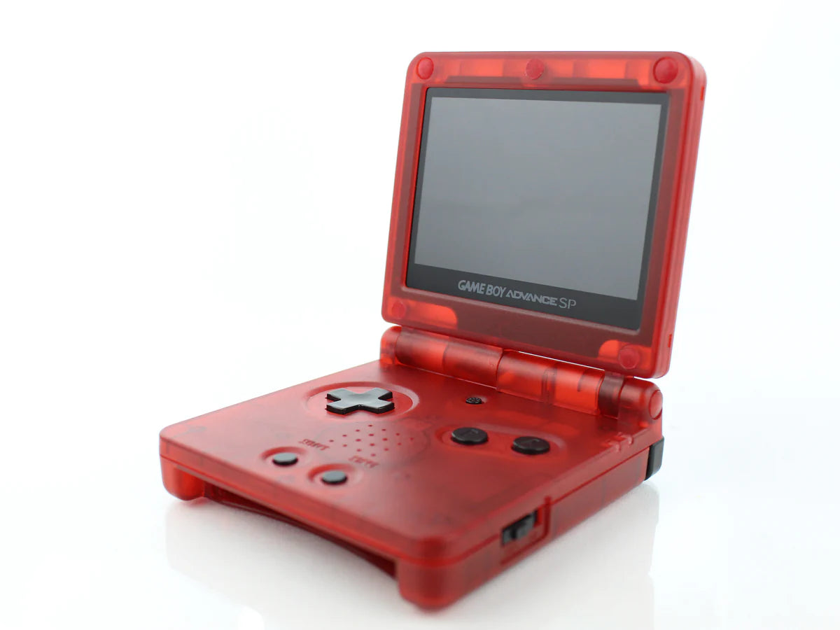 Gameboy Advance SP red transparent Gamesellers.nl
