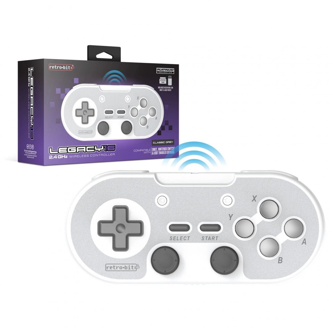 Retro - Bit Legacy 16 wireless controller grey - Gamesellers.nl