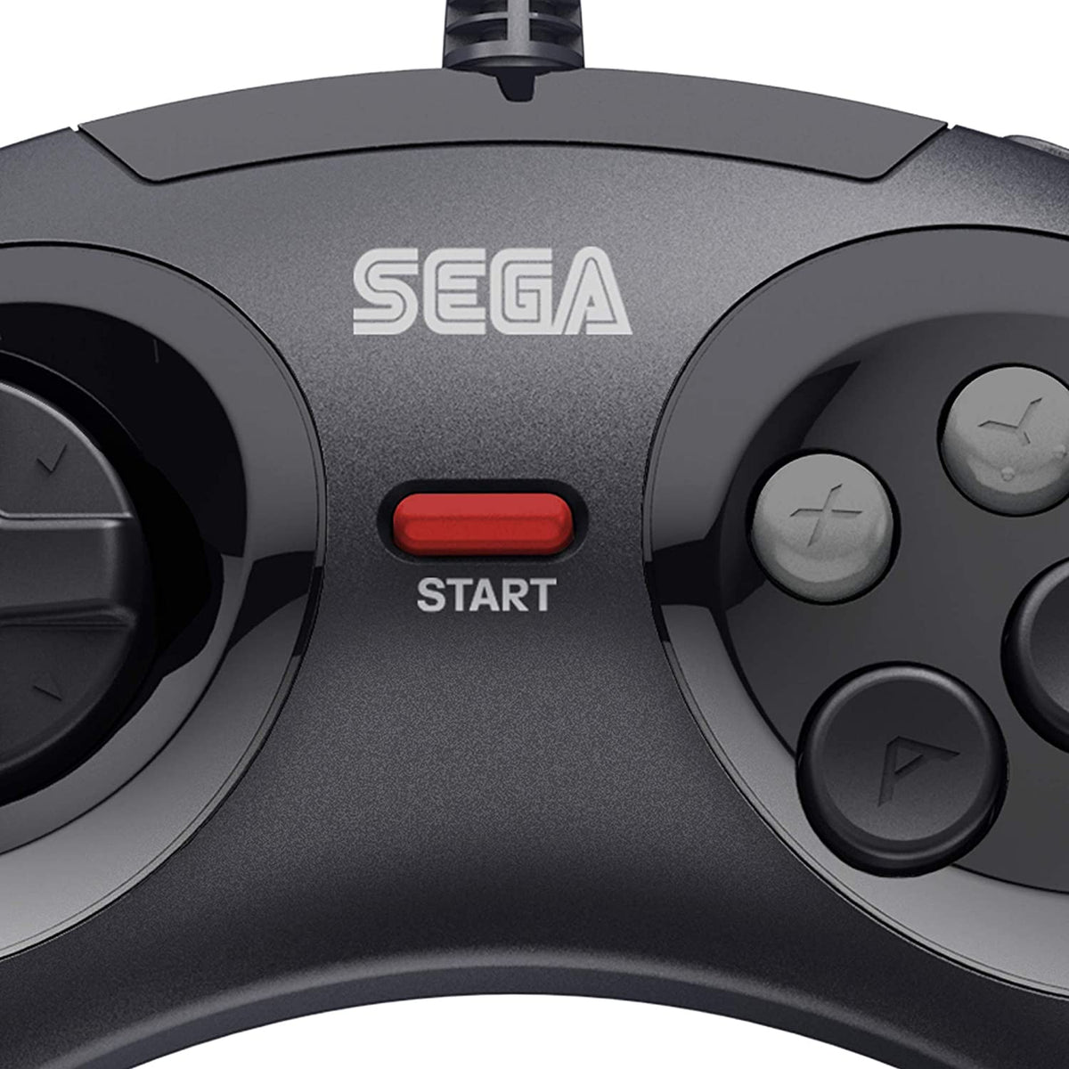 Retro - Bit Sega Mega Drive 6 - button USB controller black - Gamesellers.nl