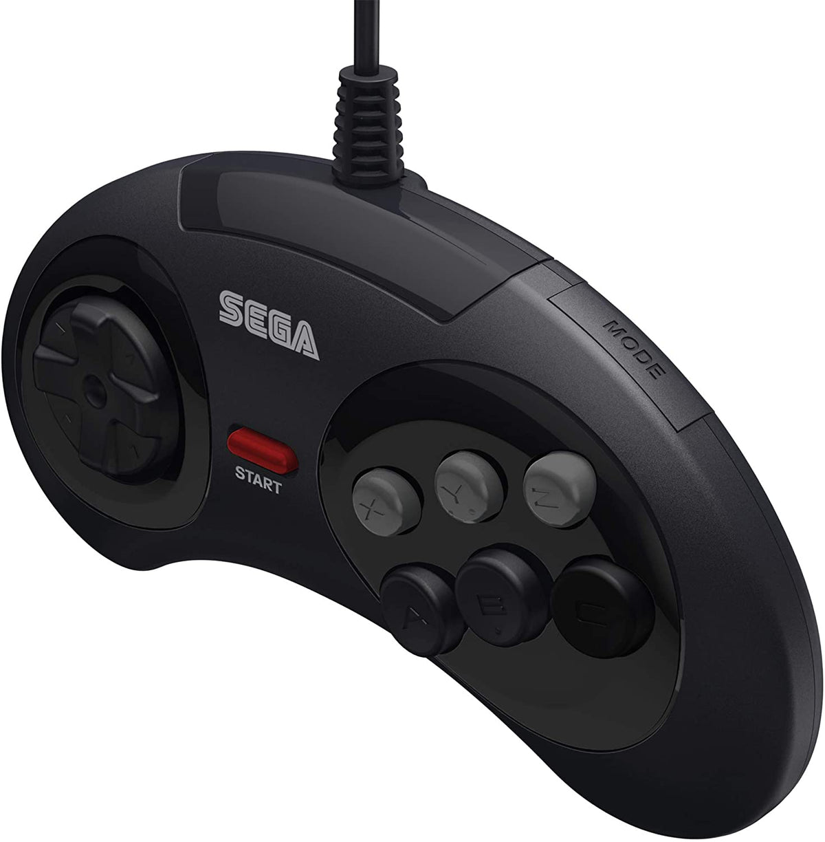Retro - Bit Sega Mega Drive 6 - button USB controller black - Gamesellers.nl