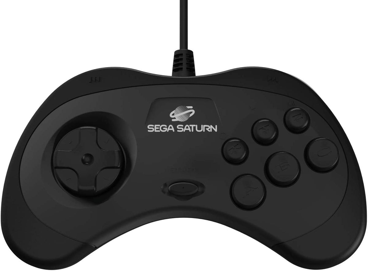 Retro - Bit Sega Saturn USB controller black - Gamesellers.nl