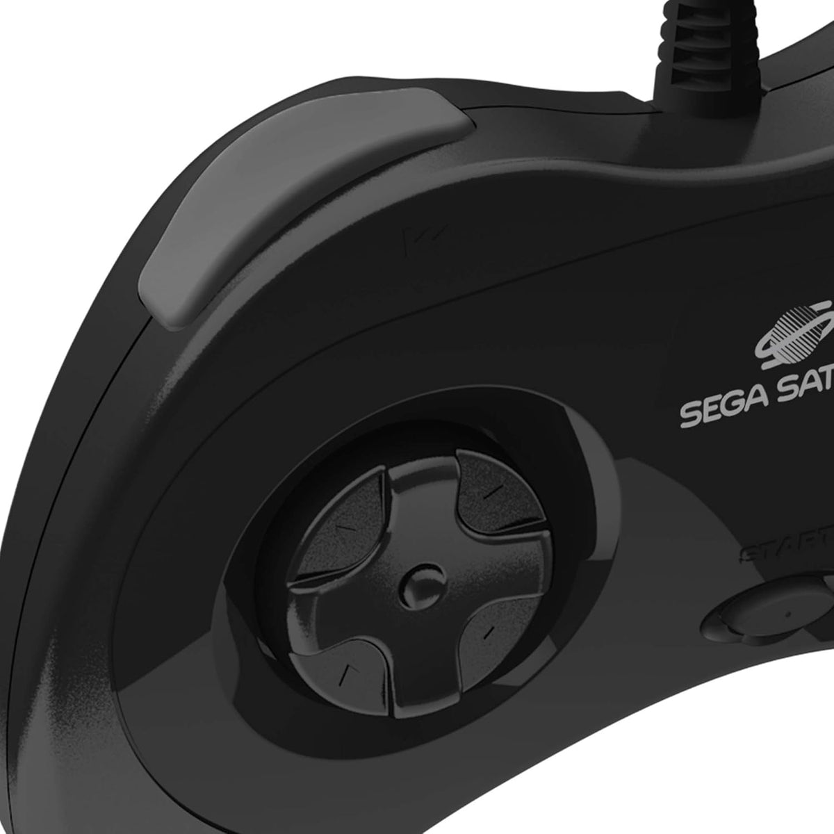 Retro - Bit Sega Saturn USB controller black (model 2) - Gamesellers.nl