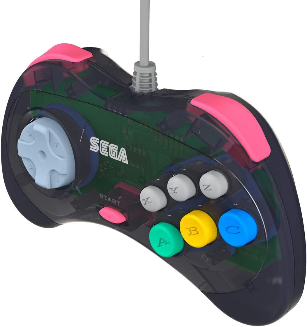 Retro - Bit Sega Saturn USB controller Slate Gray (model 2) - Gamesellers.nl