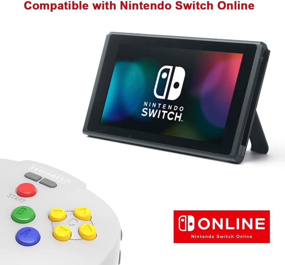 Retro - Bit Tribute 64 2.4ghz wireless controller Atomic Grey - Gamesellers.nl