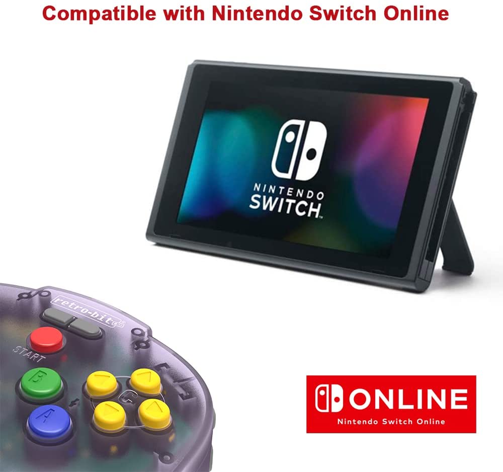 Retro - Bit Tribute 64 2.4ghz wireless controller Atomic Purple - Gamesellers.nl