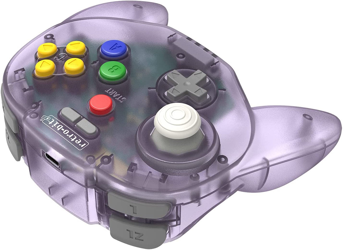Retro - Bit Tribute 64 2.4ghz wireless controller Atomic Purple - Gamesellers.nl