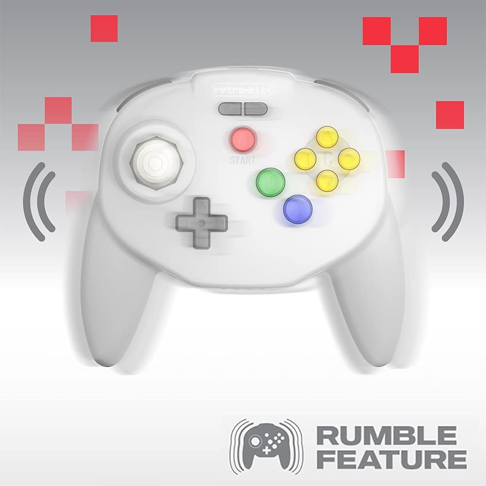 Retro - Bit Tribute 64 2.4ghz wireless controller Atomic Purple - Gamesellers.nl