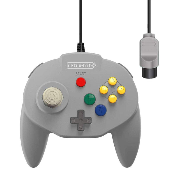 Retro-Bit Tribute 64 Nintendo 64 controller classic grey - Gamesellers.nl