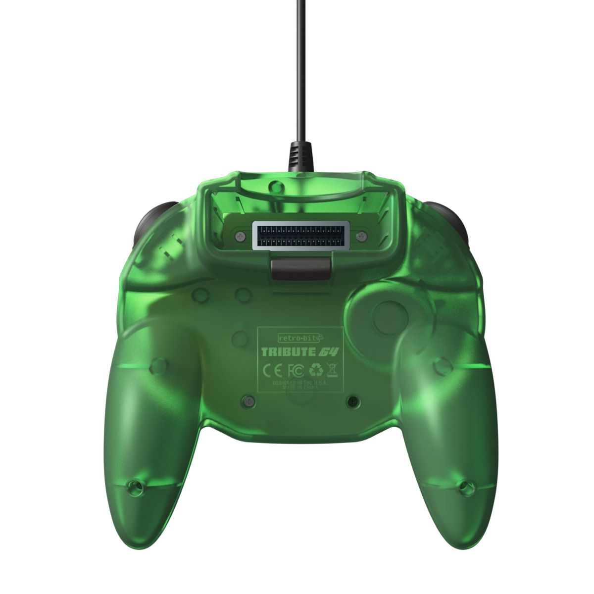 Retro - Bit Tribute 64 Nintendo 64 controller clear green - Gamesellers.nl