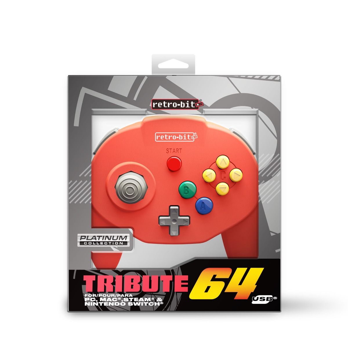 Retro Bit Tribute64 Wireless Controller Nintendo Switch Orange Hawk au meilleur prix sur Retro Bit Tribute64 Wireless Controller Nintendo Switch Orange Hawk au meilleur prix sur