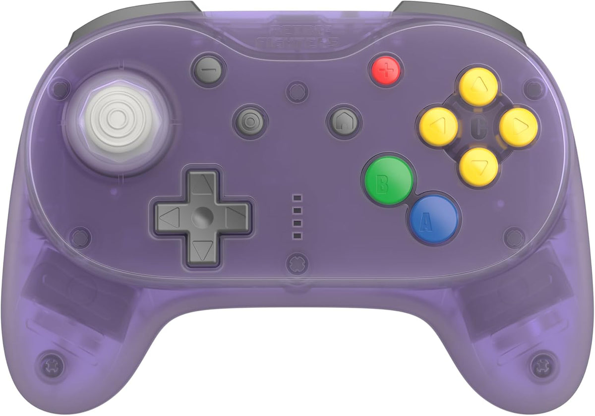 Retro Fighters Brawler64 Pro 2.4G wireless controller Atomic Purple - Gamesellers.nl