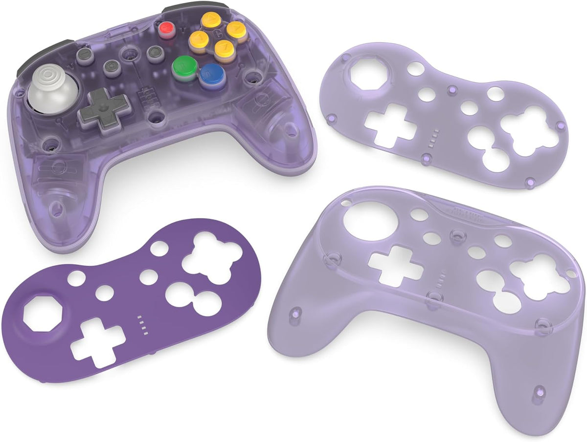 Retro Fighters Brawler64 Pro 2.4G wireless controller Atomic Purple - Gamesellers.nl