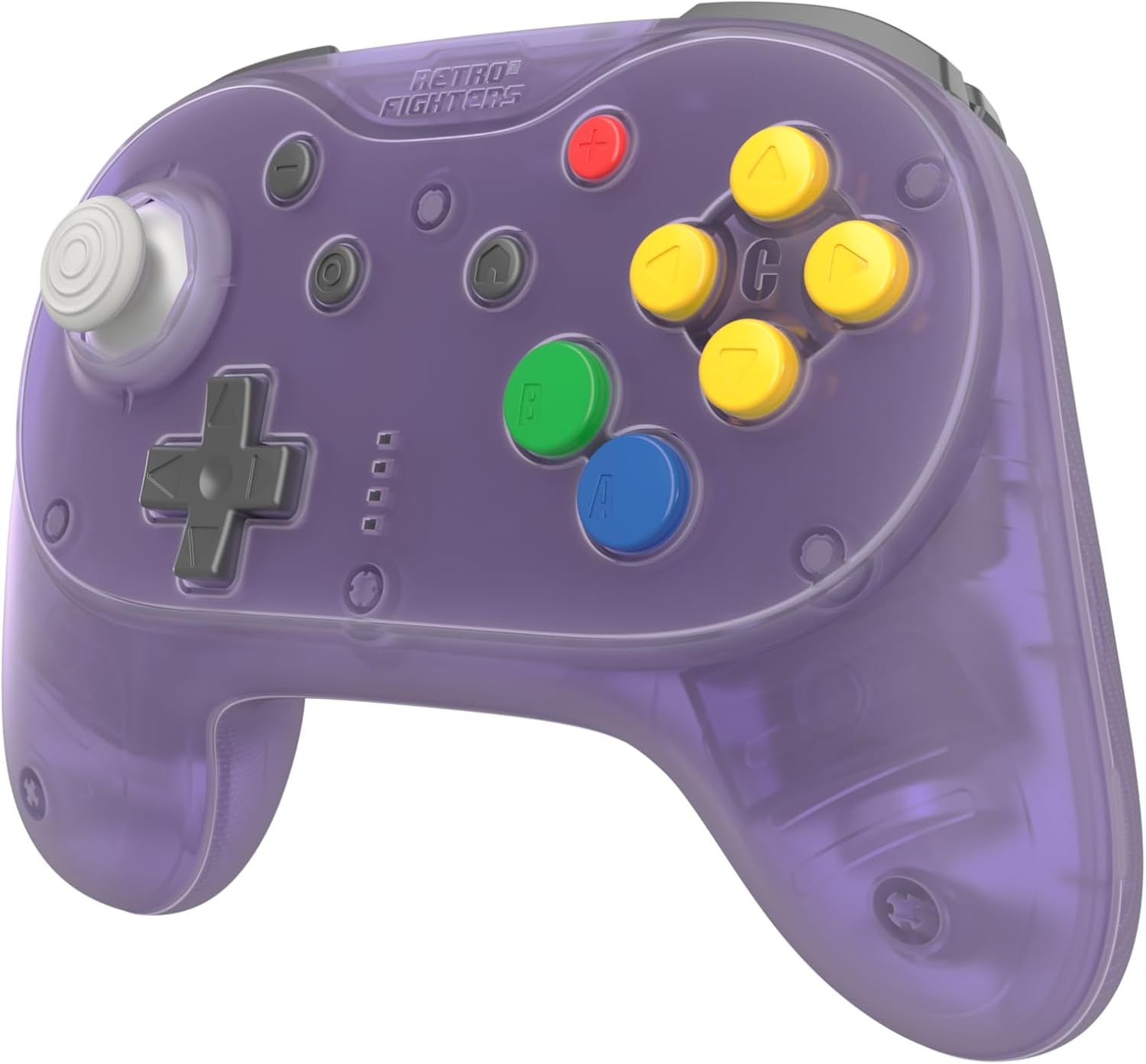 Retro Fighters Brawler64 Pro 2.4G wireless controller Atomic Purple - Gamesellers.nl