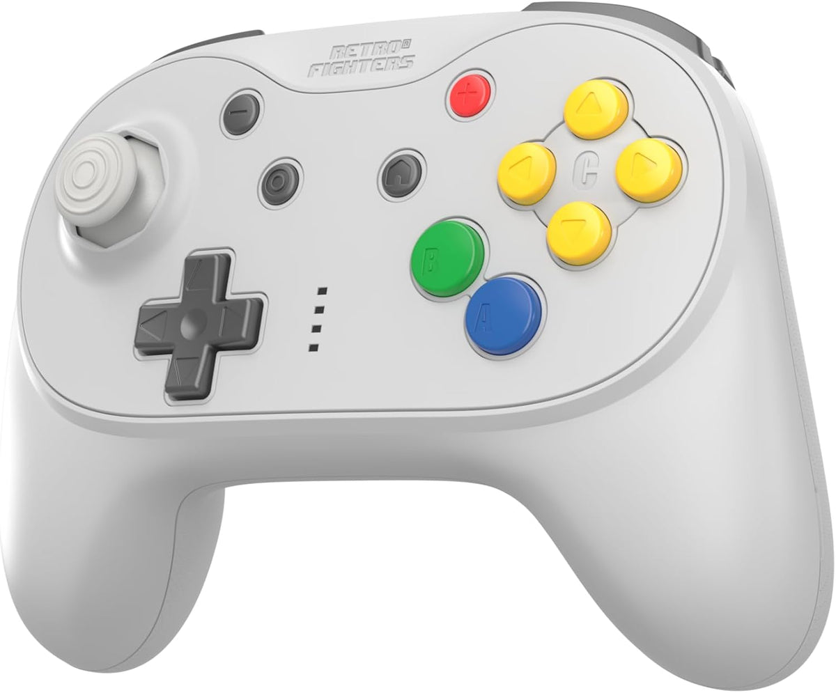 Retro Fighters Brawler64 Pro 2.4G wireless controller Classic Gray - Gamesellers.nl