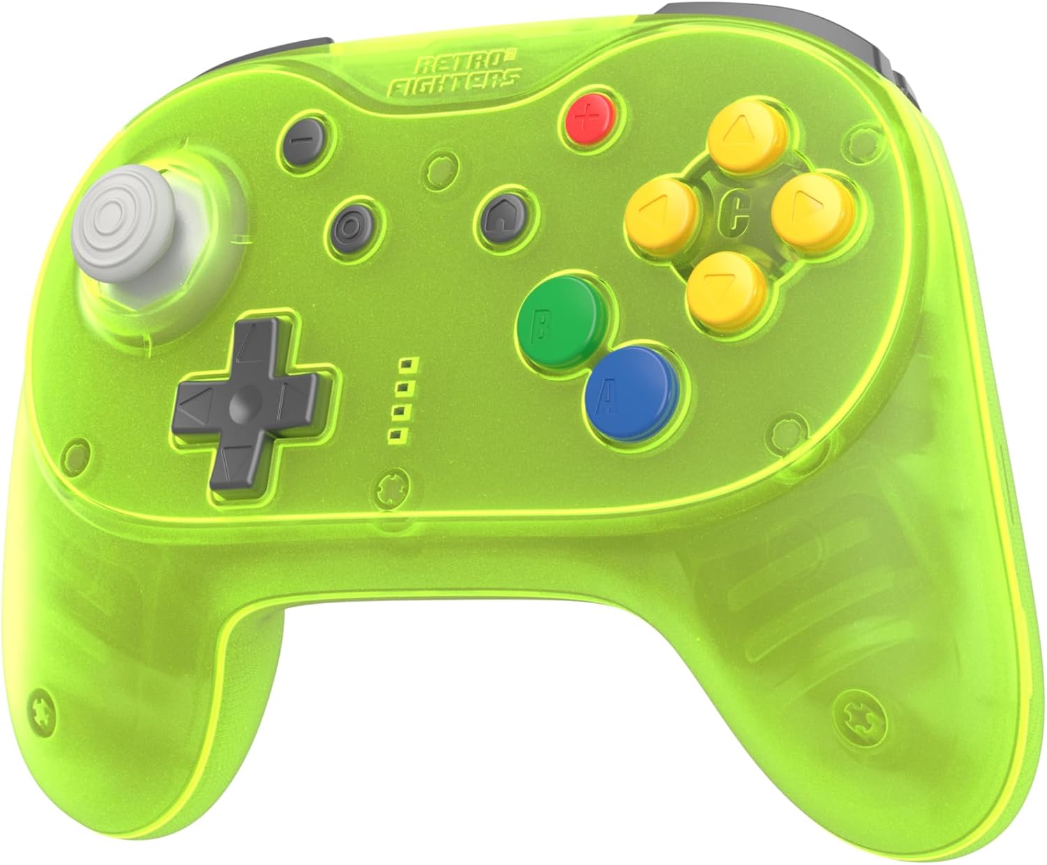 Retro Fighters Brawler64 Pro 2.4G wireless controller Extreme Green - Gamesellers.nl
