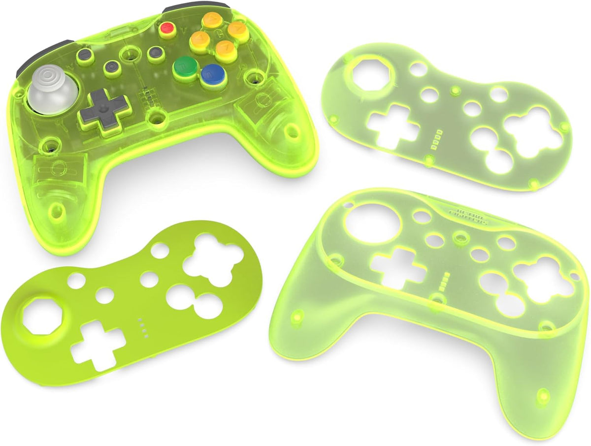 Retro Fighters Brawler64 Pro 2.4G wireless controller Extreme Green - Gamesellers.nl