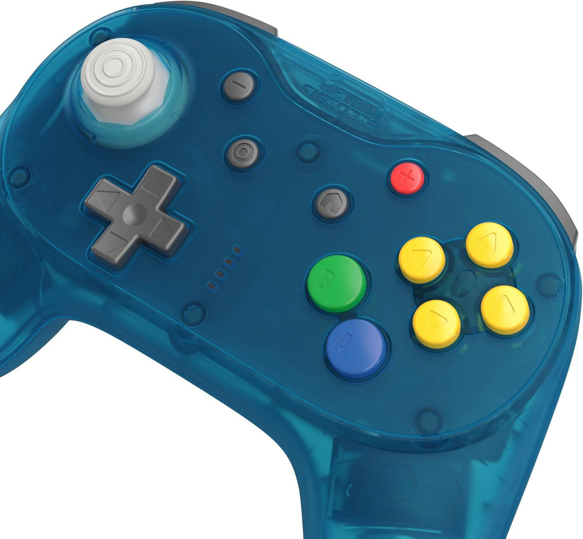 Retro Fighters Brawler64 Pro 2.4G wireless controller Ice Blue - Gamesellers.nl