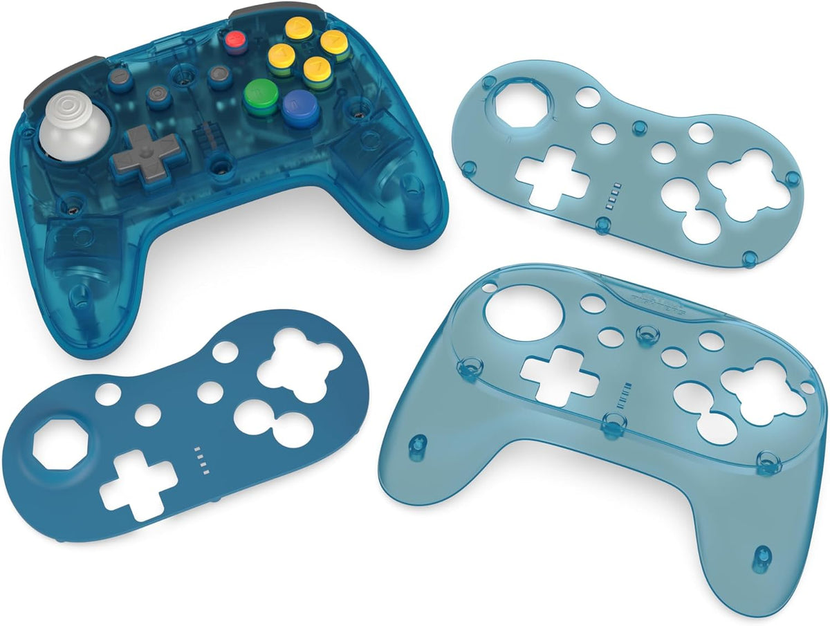Retro Fighters Brawler64 Pro 2.4G wireless controller Ice Blue - Gamesellers.nl