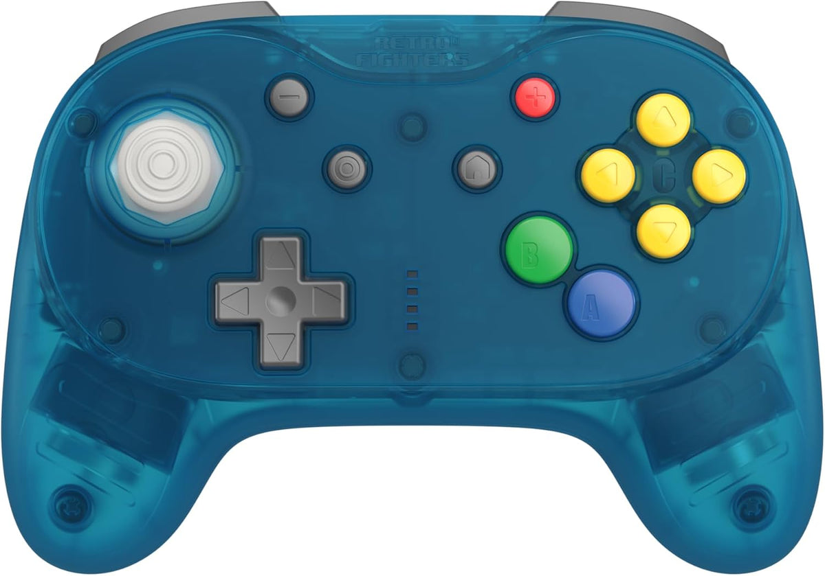 Retro Fighters Brawler64 Pro 2.4G wireless controller Ice Blue - Gamesellers.nl