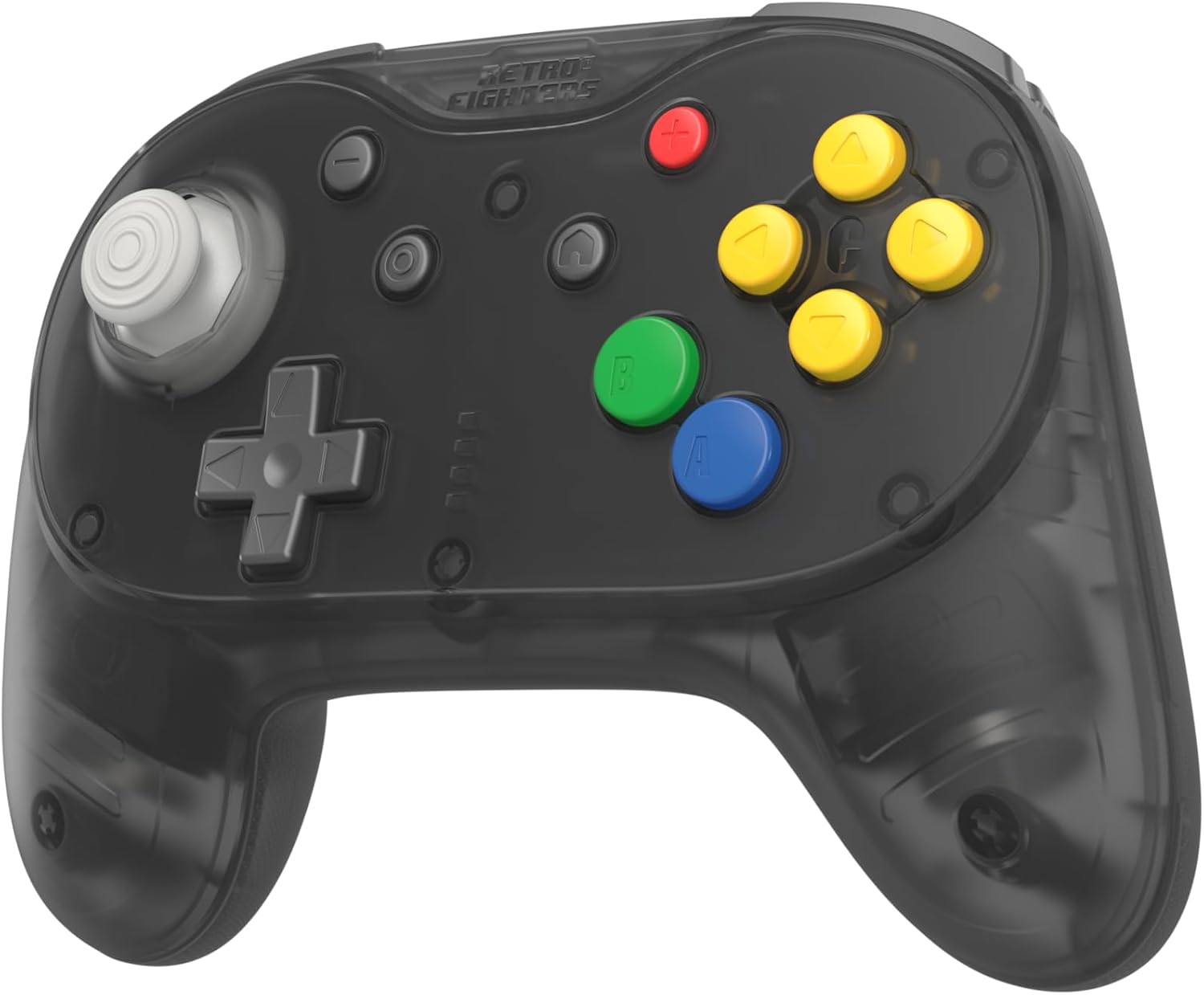 Retro Fighters Brawler64 Pro 2.4G wireless controller Smoke Black - Gamesellers.nl