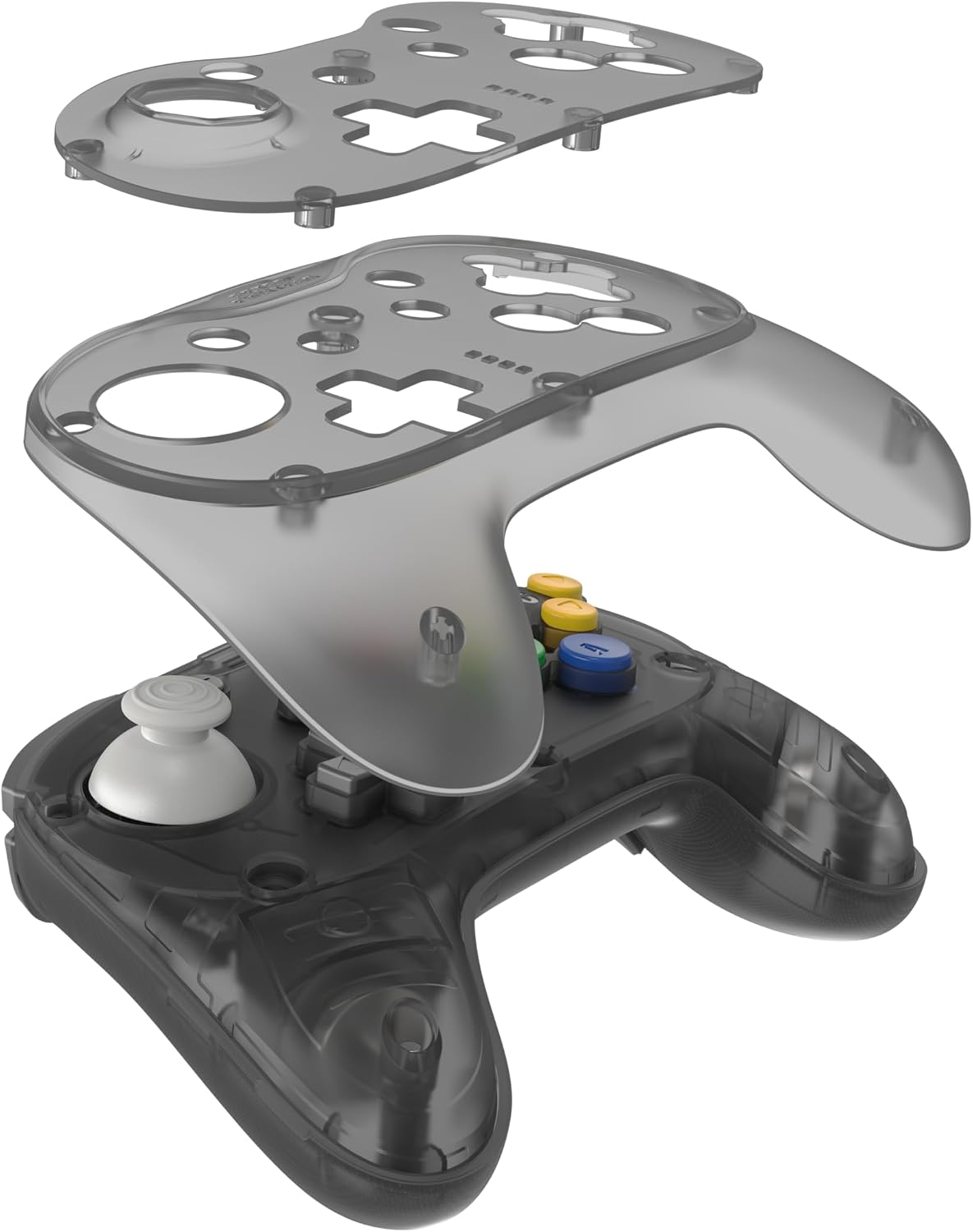 Retro Fighters Brawler64 Pro 2.4G wireless controller Smoke Black - Gamesellers.nl