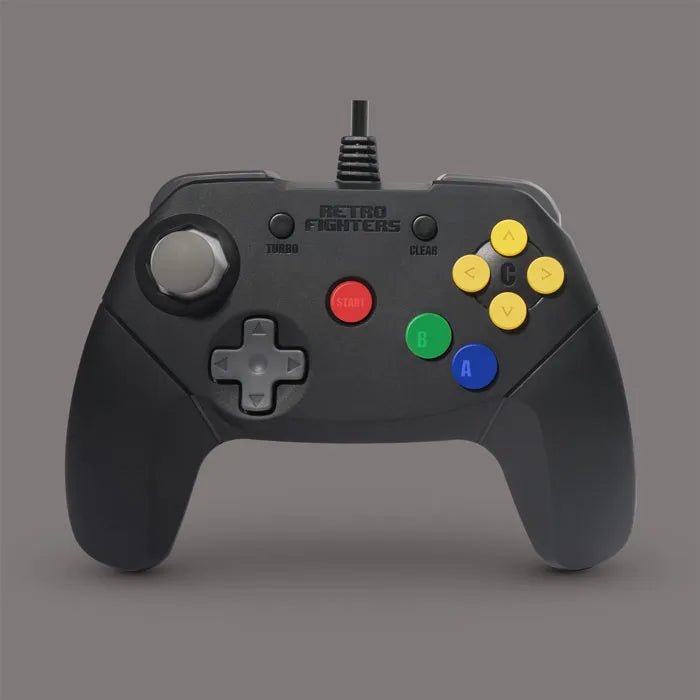 Retro Fighters Brawler64 wired controller black - Gamesellers.nl
