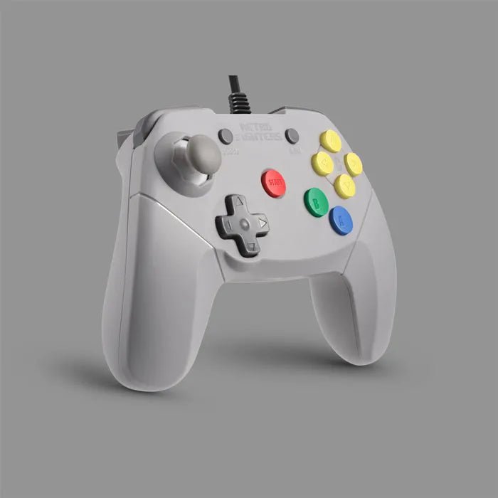 Retro Fighters Brawler64 wired controller grey - Gamesellers.nl