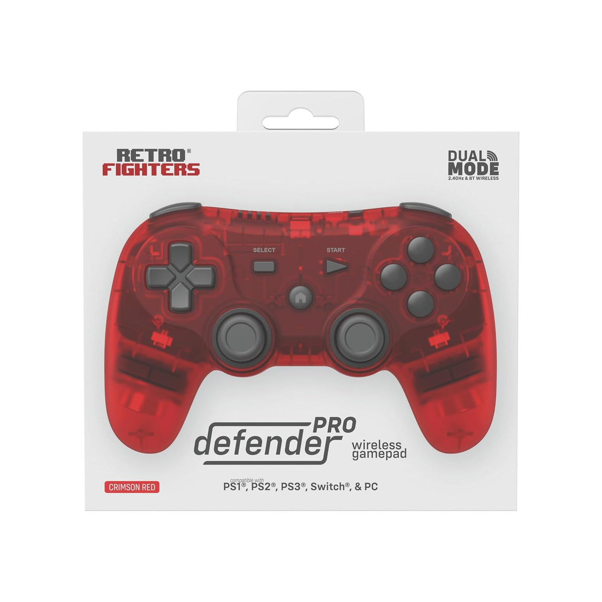 Retro Fighters Defender Pro Bluetooth Controller Crimson Red - Gamesellers.nl