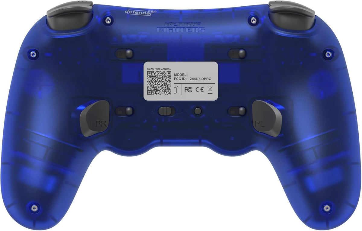 Retro Fighters Defender Pro Bluetooth Controller Ocean Blue - Gamesellers.nl