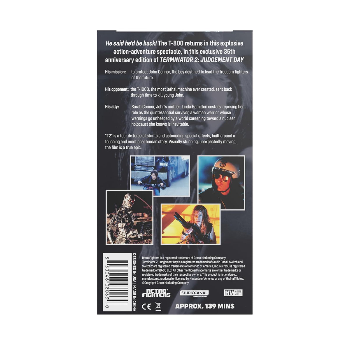 Retro Fighters Terminator 2 VHS Switch Game Case - Gamesellers.nl
