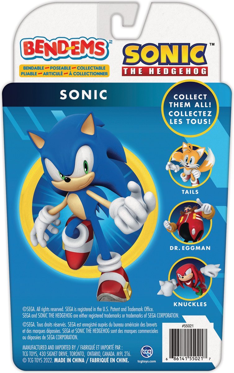 Sonic The Hedgehog: Sonic - bendable figure - Gamesellers.nl