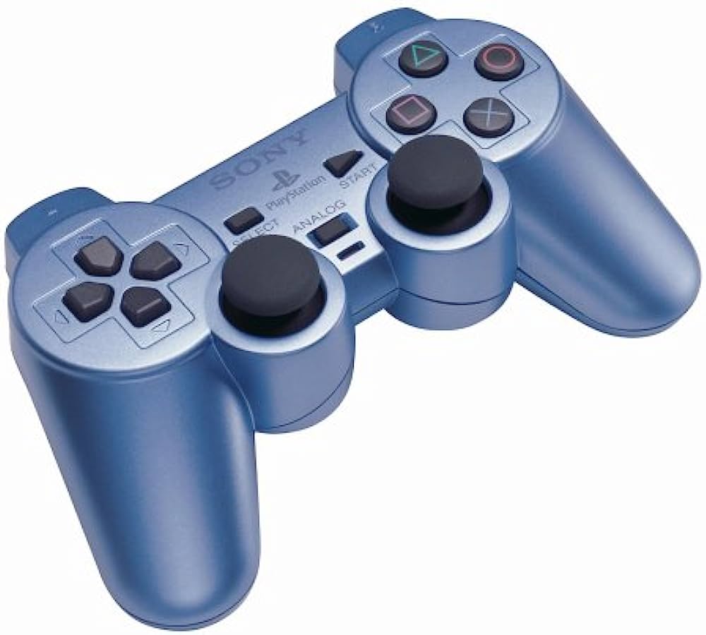 Sony Dual Shock 2 controller voor Playstation 2 Clear Aqua Blue origineel - Gamesellers.nl