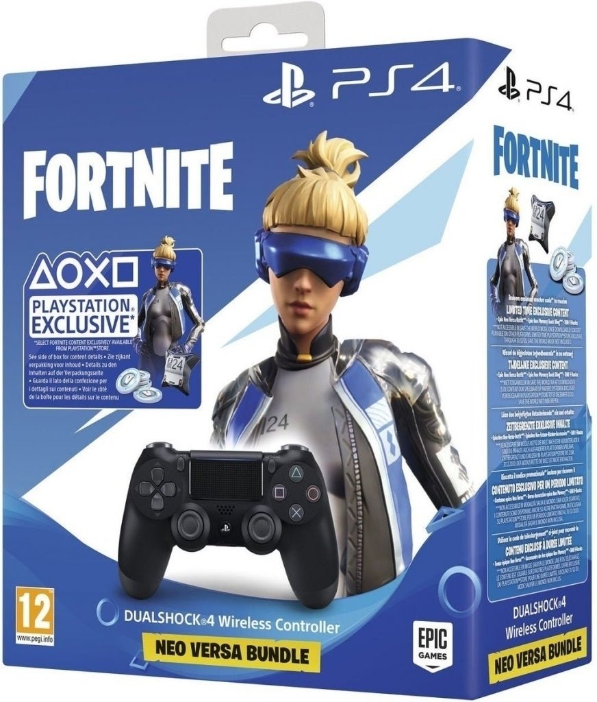 Sony Dual Shock 4 Controller V2 - Fortnite NEO Versa bundle Black - Gamesellers.nl