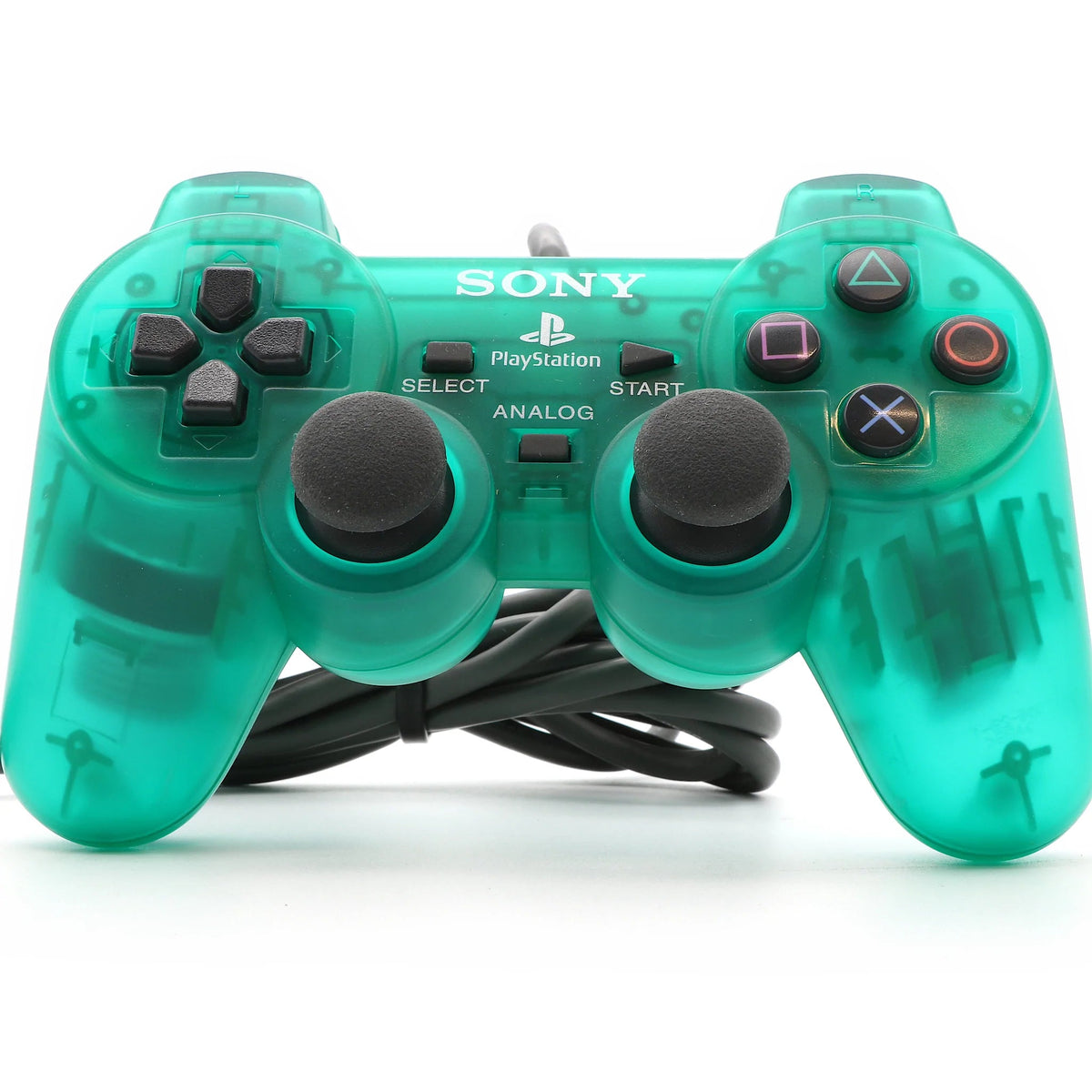 Psone Controller Green Sony Playstation 1 / PSX / PSOne Dual shock controller Emerald Green ...