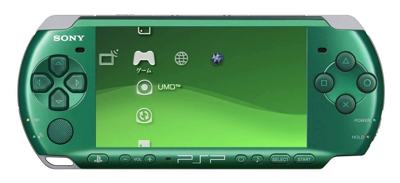 Sony PSP 3000 spirited green - Gamesellers.nl