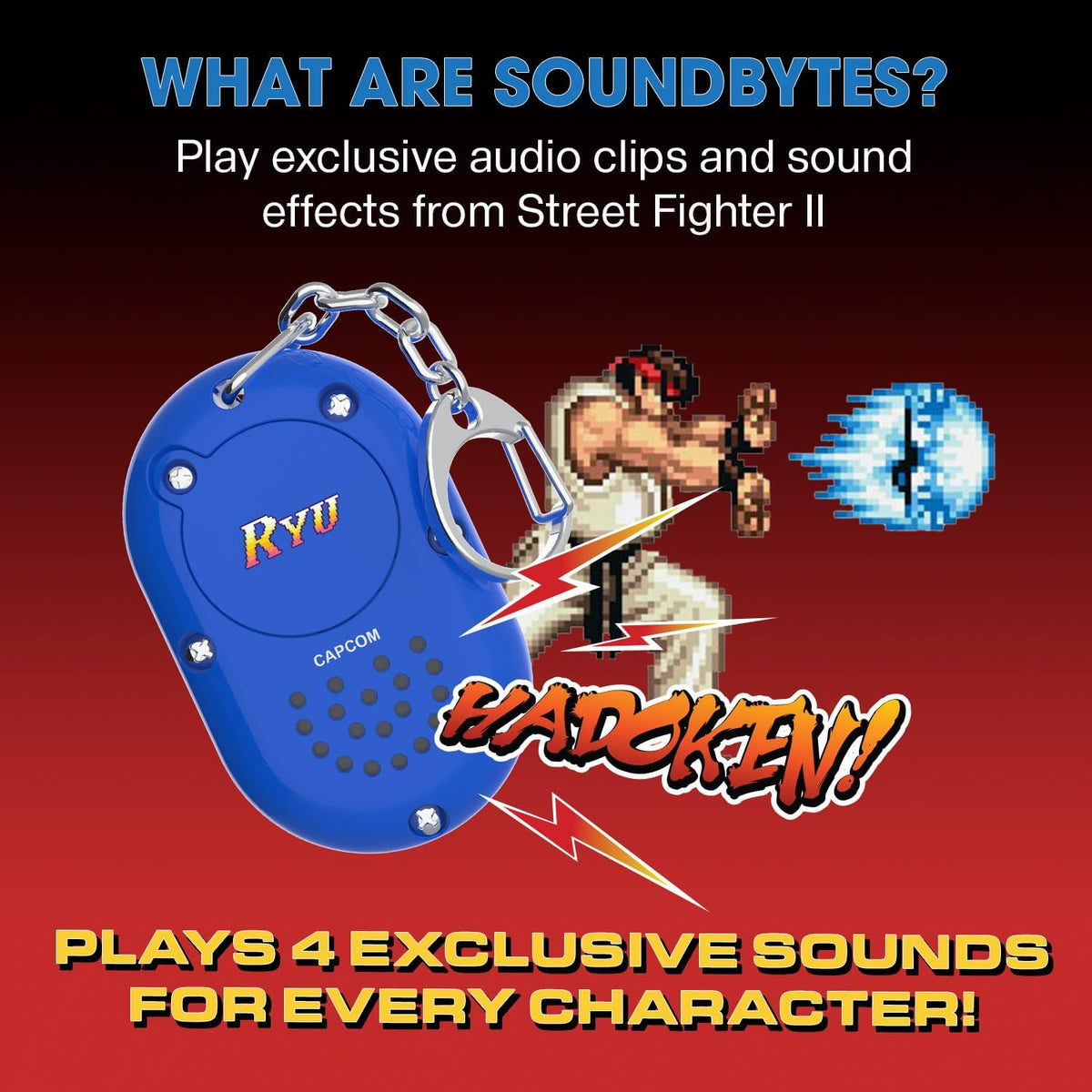 SoundBytes - Super Street Fighter 2 - Sound FX Audio Keychain Blind Box - Toy (hele set) - Gamesellers.nl