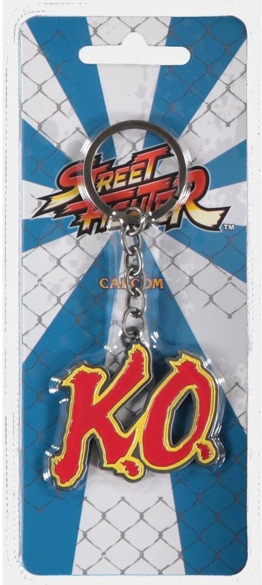 Street Fighter - KO Metal Keychain - Gamesellers.nl