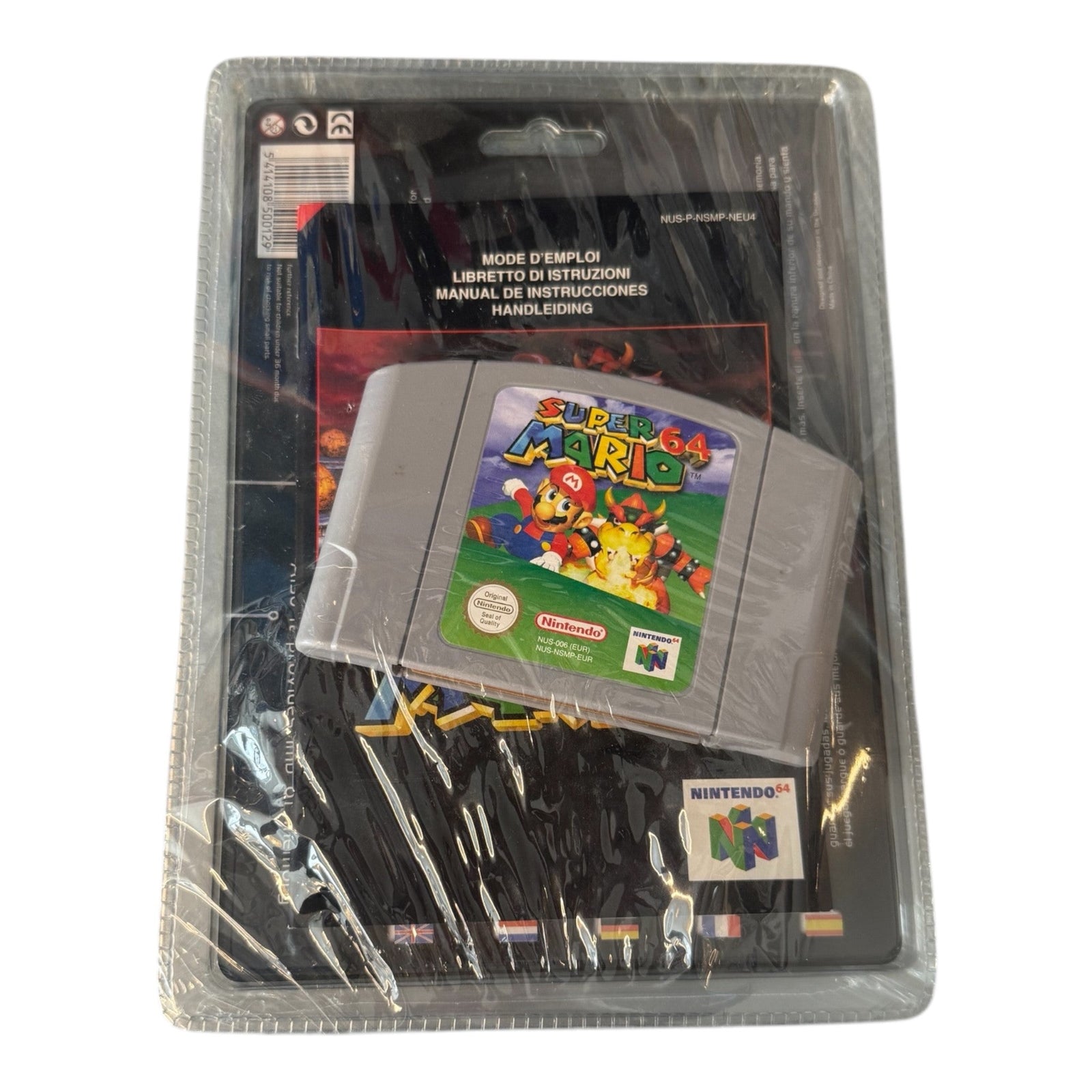 Super Mario 64 met Piranha memorycard en rumblepack - Gamesellers.nl