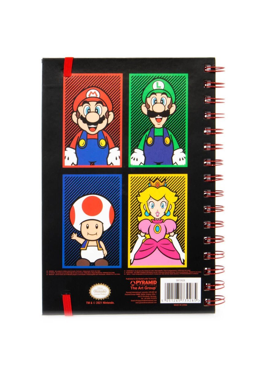Super Mario A5 4 - colour notitieblok - Gamesellers.nl